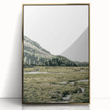 Mountain Valley Wall Art – Rustic Farmhouse Nature-Inspired Decor Print