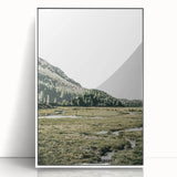 Mountain Valley Wall Art – Rustic Farmhouse Nature-Inspired Decor Print