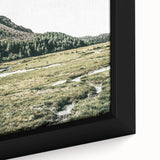 Mountain Valley Wall Art – Rustic Farmhouse Nature-Inspired Decor Print