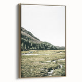 Mountain Valley Wall Art – Rustic Farmhouse Nature-Inspired Decor Print