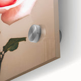 Pink Rose Wall Art – Rustic Farmhouse Elegant Nature-Inspired Decor Print