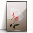 Pink Rose Wall Art – Rustic Farmhouse Elegant Nature-Inspired Decor Print