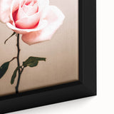 Pink Rose Wall Art – Rustic Farmhouse Elegant Nature-Inspired Decor Print