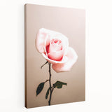 Pink Rose Wall Art – Rustic Farmhouse Elegant Nature-Inspired Decor Print