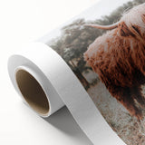 Rustic Farmhouse Wall Art - Highland Cow Country Style Decor Print
