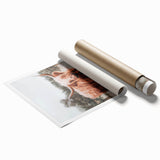 Rustic Farmhouse Wall Art - Highland Cow Country Style Decor Print