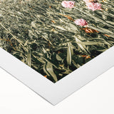 Rustic Farmhouse Wall Art - Serene Mountain Valley with Wildflowers