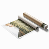 Rustic Farmhouse Wall Art - Serene Mountain Valley with Wildflowers