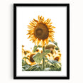 Farmhouse Wall Art - Vibrant Sunflower Print for Rustic Home Decor
