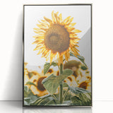 Farmhouse Wall Art - Vibrant Sunflower Print for Rustic Home Decor