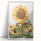 Farmhouse Wall Art - Vibrant Sunflower Print for Rustic Home Decor
