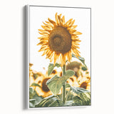 Farmhouse Wall Art - Vibrant Sunflower Print for Rustic Home Decor