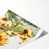 Farmhouse Wall Art - Vibrant Sunflower Print for Rustic Home Decor
