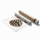 Rustic Farmhouse Wall Art - Pine Cone and Natural Branches Print