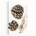 Rustic Farmhouse Wall Art - Pine Cone and Natural Branches Print