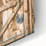 Rustic Farmhouse Wall Art - Vintage Wooden Barn Door Print