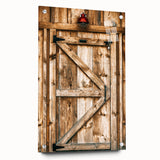 Rustic Farmhouse Wall Art - Vintage Wooden Barn Door Print