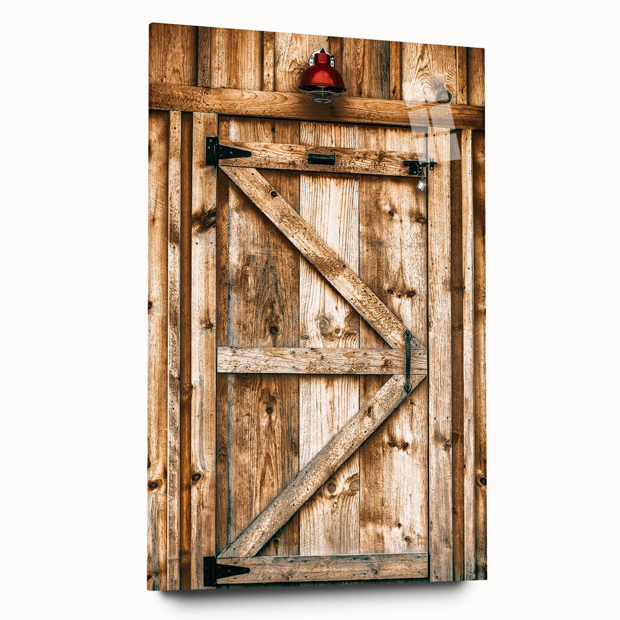 Rustic Farmhouse Wall Art - Vintage Wooden Barn Door Print
