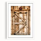 Rustic Farmhouse Wall Art - Vintage Wooden Barn Door Print