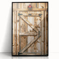 Rustic Farmhouse Wall Art - Vintage Wooden Barn Door Print