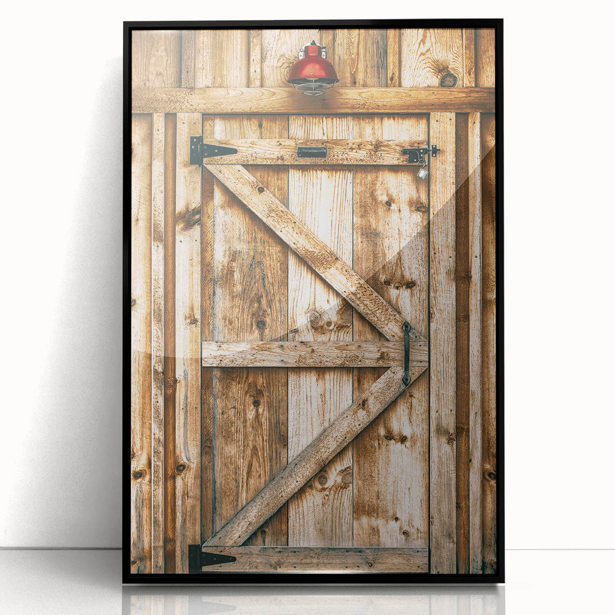 Rustic Farmhouse Wall Art - Vintage Wooden Barn Door Print