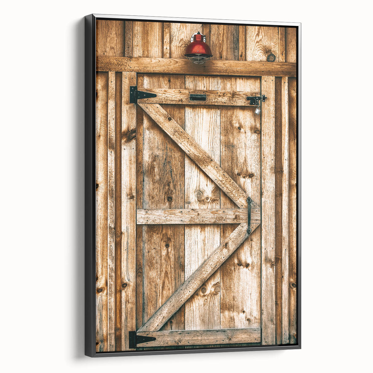Rustic Farmhouse Wall Art - Vintage Wooden Barn Door Print