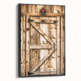 Rustic Farmhouse Wall Art - Vintage Wooden Barn Door Print