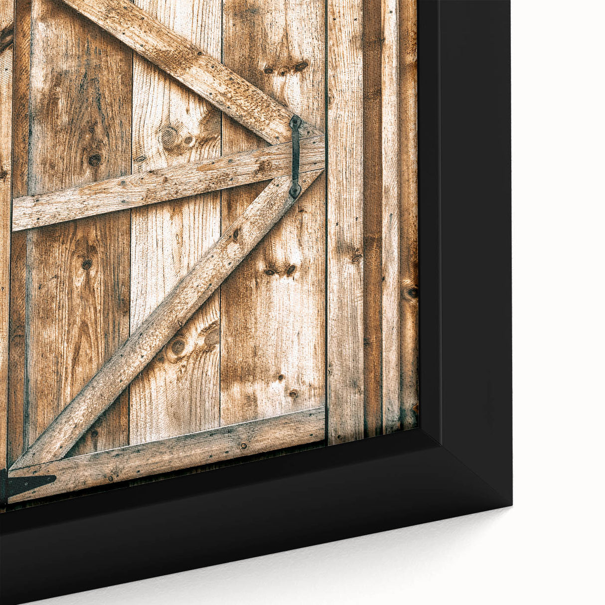 Rustic Farmhouse Wall Art - Vintage Wooden Barn Door Print