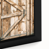 Rustic Farmhouse Wall Art - Vintage Wooden Barn Door Print