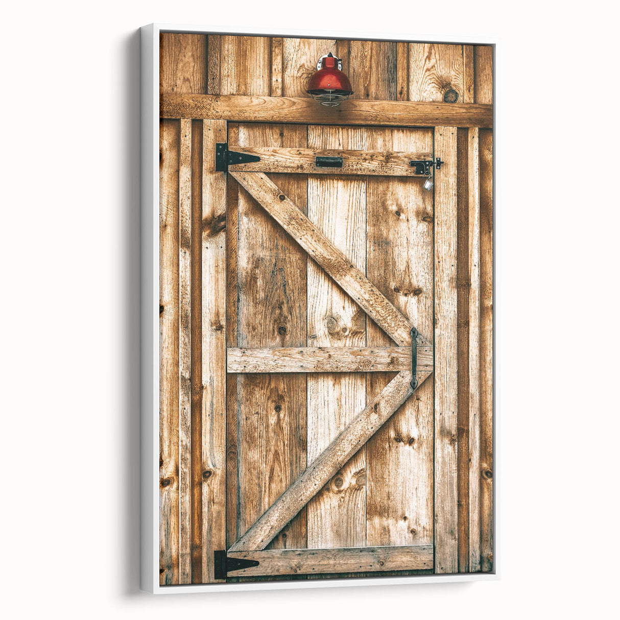 Rustic Farmhouse Wall Art - Vintage Wooden Barn Door Print
