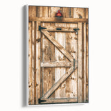 Rustic Farmhouse Wall Art - Vintage Wooden Barn Door Print