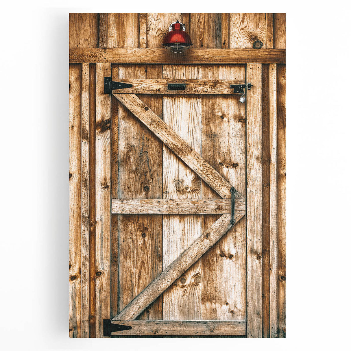 Rustic Farmhouse Wall Art - Vintage Wooden Barn Door Print