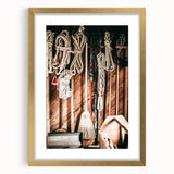 Vintage Farmhouse Wall Art - Rustic Rope and Tools in Country Shed