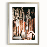 Vintage Farmhouse Wall Art - Rustic Rope and Tools in Country Shed