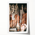 Vintage Farmhouse Wall Art - Rustic Rope and Tools in Country Shed