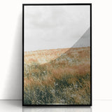 Farmhouse Wall Art - Tranquil Open Field with Soft Clouds Print
