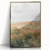 Farmhouse Wall Art - Tranquil Open Field with Soft Clouds Print
