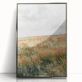 Farmhouse Wall Art - Tranquil Open Field with Soft Clouds Print