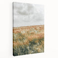 Farmhouse Wall Art - Tranquil Open Field with Soft Clouds Print