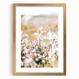 Farmhouse Wall Art - Soft Floral Meadow with Vintage Rustic Charm