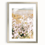 Farmhouse Wall Art - Soft Floral Meadow with Vintage Rustic Charm