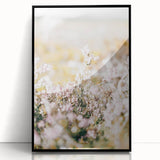 Farmhouse Wall Art - Soft Floral Meadow with Vintage Rustic Charm