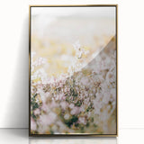 Farmhouse Wall Art - Soft Floral Meadow with Vintage Rustic Charm