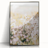 Farmhouse Wall Art - Soft Floral Meadow with Vintage Rustic Charm