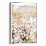 Farmhouse Wall Art - Soft Floral Meadow with Vintage Rustic Charm