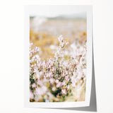 Farmhouse Wall Art - Soft Floral Meadow with Vintage Rustic Charm