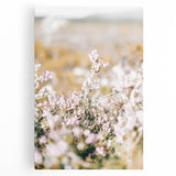 Farmhouse Wall Art - Soft Floral Meadow with Vintage Rustic Charm
