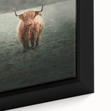 Farmhouse Wall Art - Highland Cow in Misty Field Country Style Decor