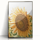 Farmhouse Wall Art - Radiant Sunflower in Rustic Country Style Print