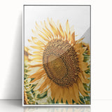 Farmhouse Wall Art - Radiant Sunflower in Rustic Country Style Print